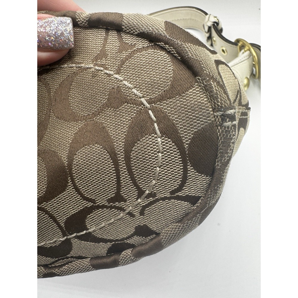 COACH Bleecker Signature Bucket Crossbody Shoulder Bag Purse Good Cond PT2 - Picture 3 of 13